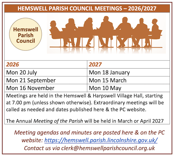 Graphic of PC meeting dates