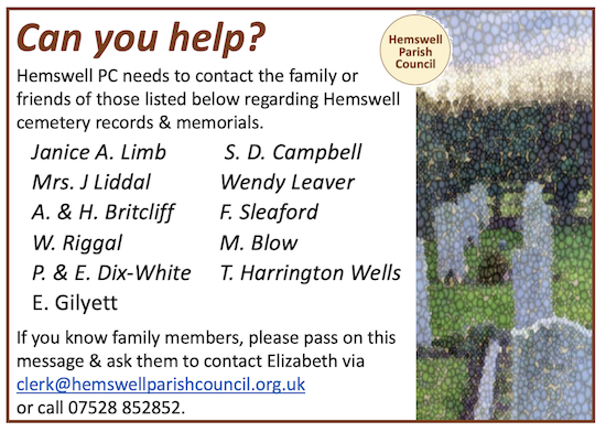 List of names PC needs to contact