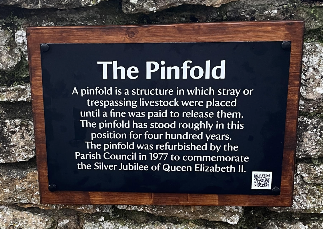 Sign on Pinfold