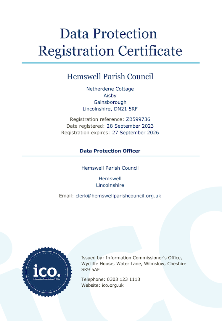 Image of ICO Certificate