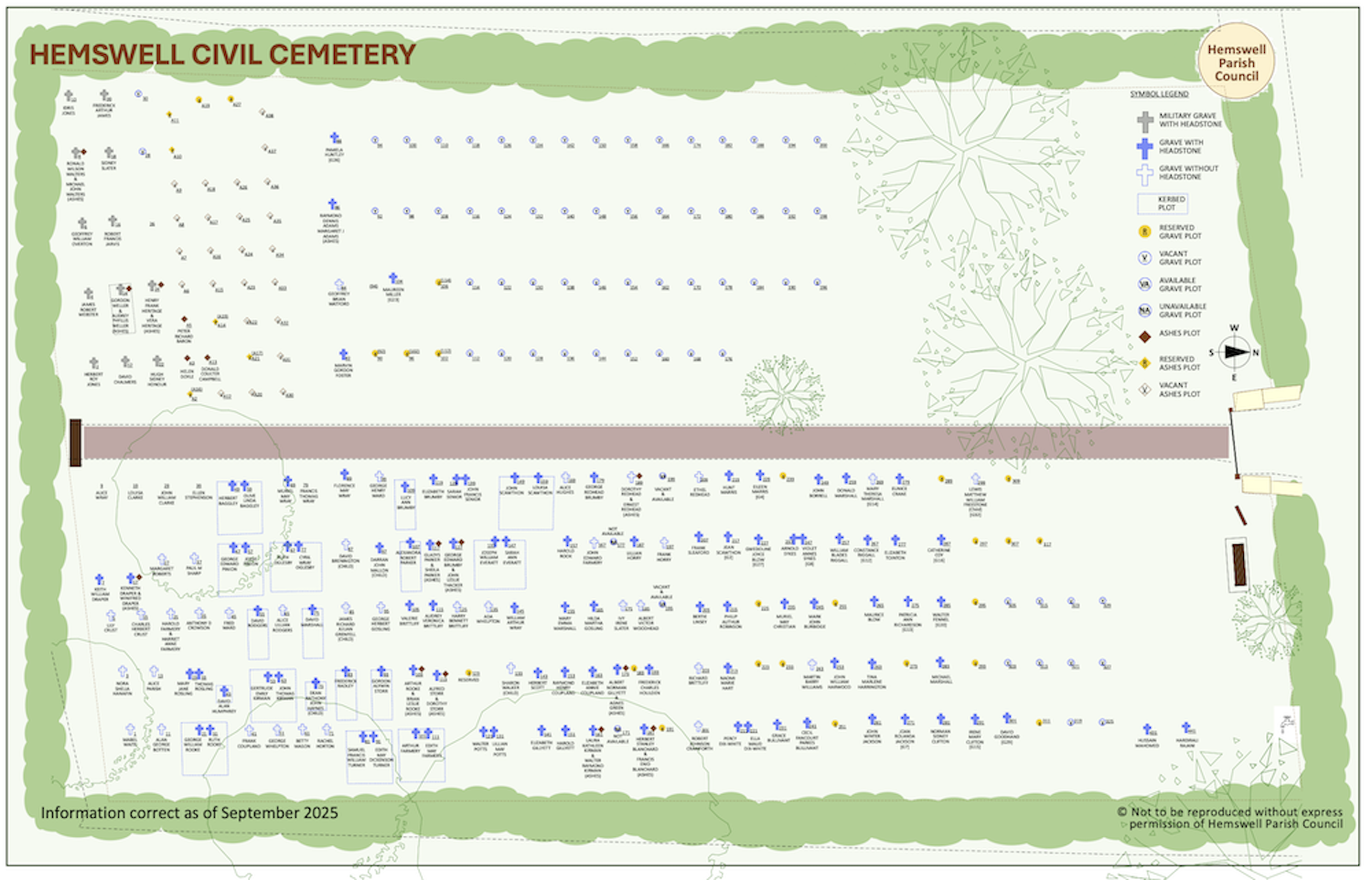 Map of Cemetery