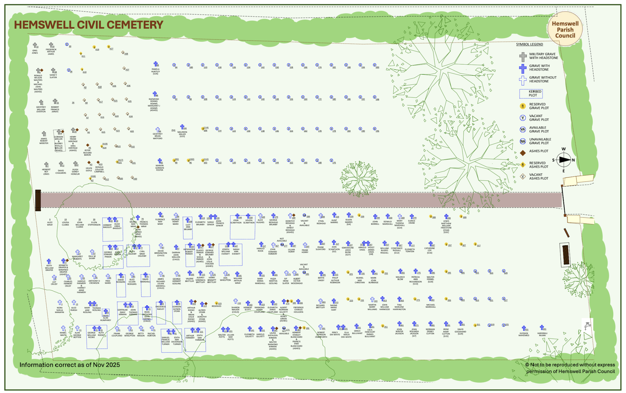 Image of cemetery plan