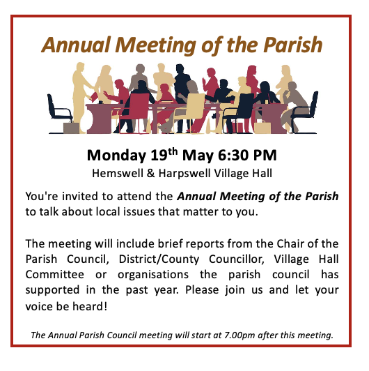 Flyer for parish meeting