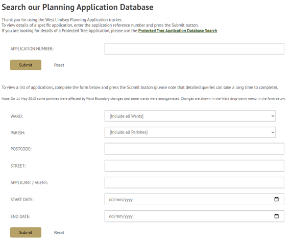 WLDC Planning Applications Database