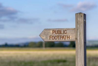 Image of footpath sign