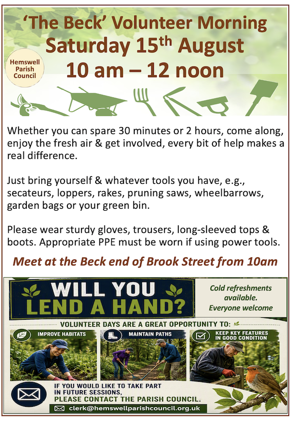 Poster to promote Beck tidy up